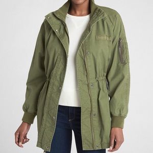 NWT Gap Longline Utility Bomber Jacket XLARGE